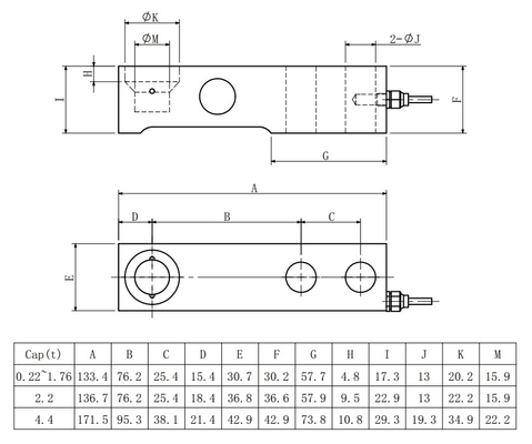 0.22t-4.4t संपीड़न लोड सेल सेंसर 350 ओम स्टेनलेस स्टील तनाव सेंसर